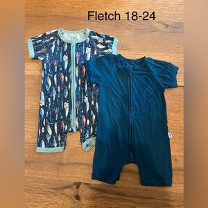 Fletch brand shorties, 2 pair, size 18-24m